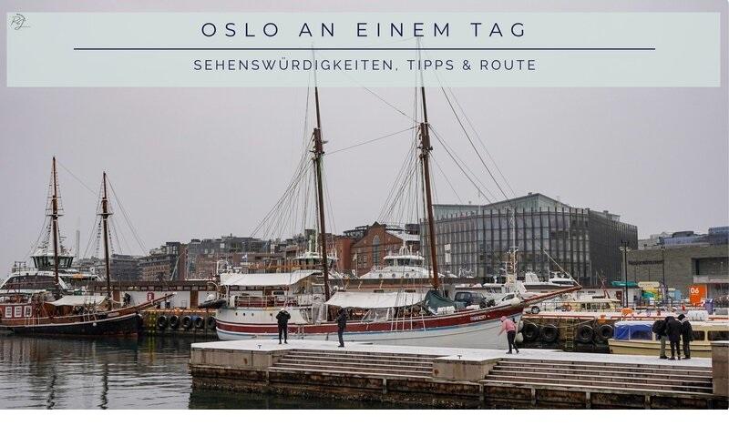 Hafen von Oslo mit historischen Segelschiffen im Winter – Titelbild für einen Tagesguide zu Sehenswürdigkeiten, Tipps und Route.