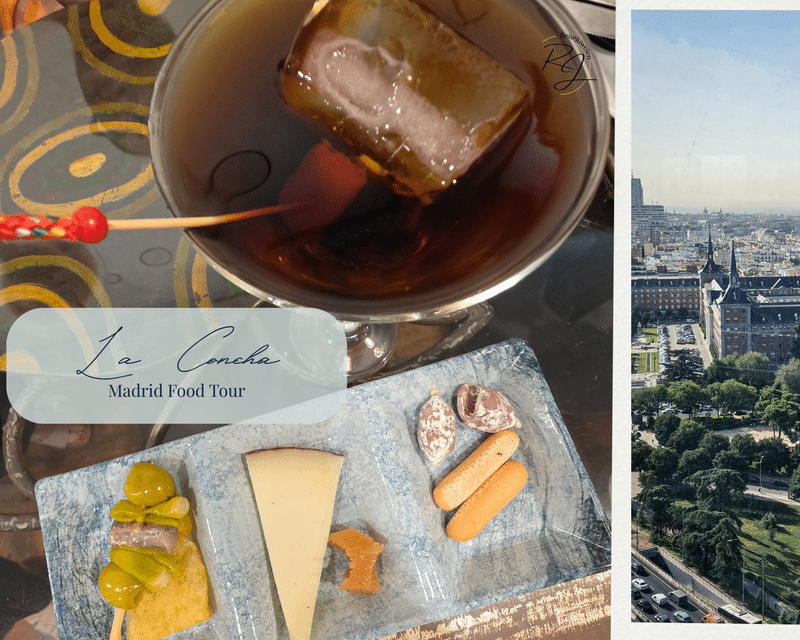 Vermut-Cocktail Manuela mit Tapas in der Taberna La Concha während unserer Food Tour durch Madrid