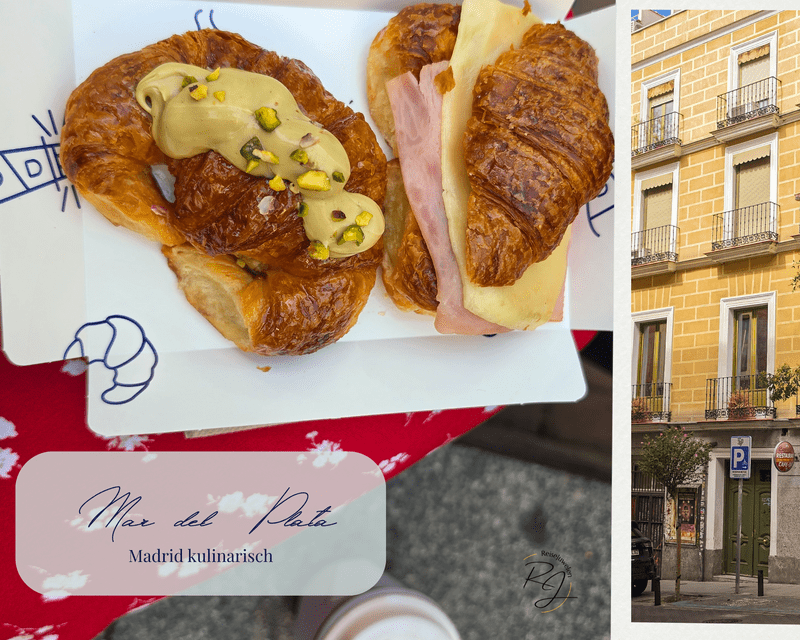 Medialunas mit Pistaziencreme sowie Schinken und Käse von Mar del Plata in Madrid
Madrid kulinarisch